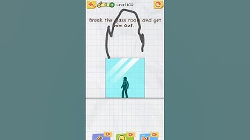 Draw 2 save Level 102 Subscribe and new videos//#shorts #subcribe #youtubeshorts #pwediepie