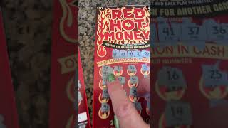 3 Winners Out Of 10 10 Red Hot Money Tickets scratchtickets  shortsfeed  shorts
