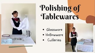 Polishing of Tablewares // Food and Beverages Service