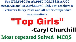 Mcqs Top Girls Caryl Churchill  Top Girls  Caryl Churchill studyadmirers