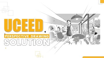 UCEED 2024 DRAWING QUESTION SOLVED | PERSPECTIVE DRAWING | UCEED PART B 2024 #uceed @thincmalayalam