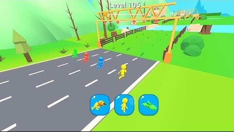 shape -shifting funny racing game 🎮 level 105 ll all levels play game
