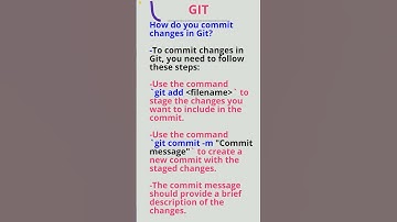 DevOps Interview Questions | Preethi DevOps | How do you commit changes in Git?  #preethidevops