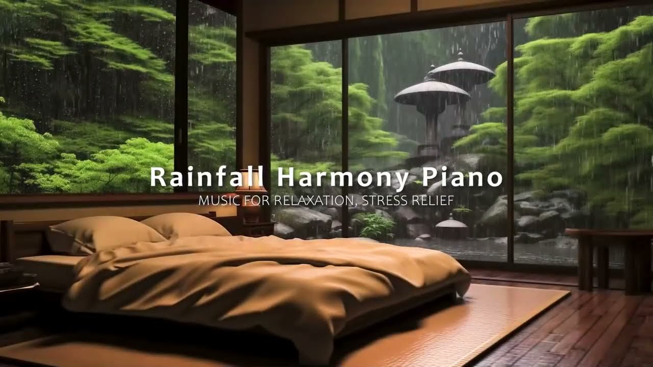 Piano and the Sound of Rain for Stress After a Long Day in the Evening – Calm the Soul