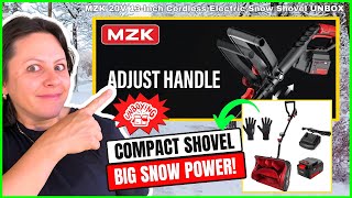 Unbox Review MZK 20V Cordless Snow Shovel Must See