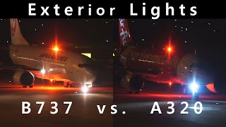 Full B737NG vs. A320neo/ceo 外部ライト比較 Exterior Lights comparison News