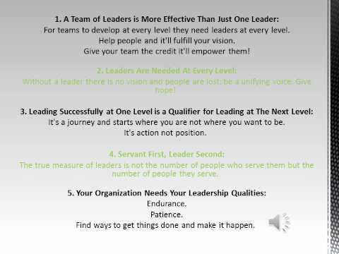 Values That Leaders Have