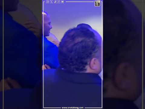 مدحت تيخا و أحمد التهامي من العرض الخاص لفيلم بنسيون دلال 