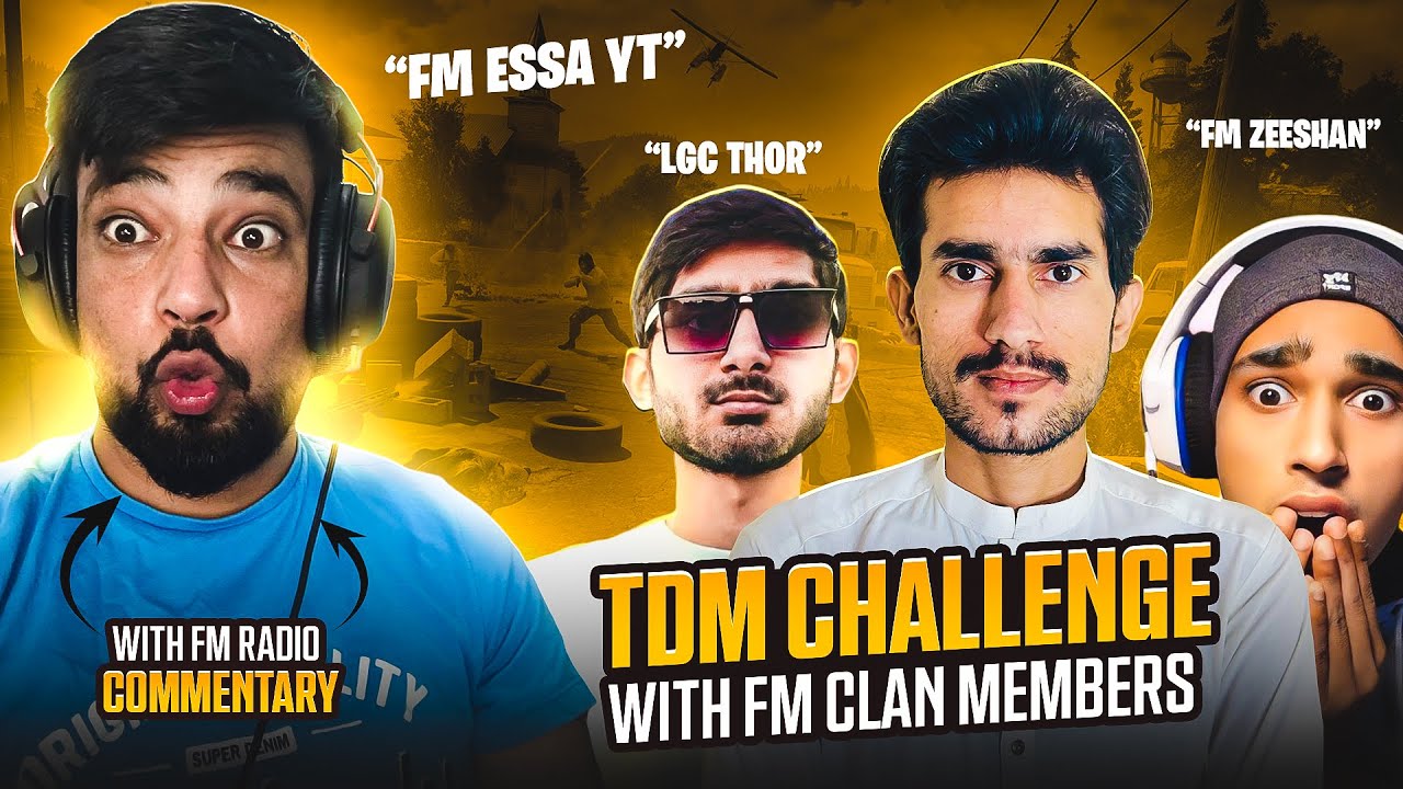 Playing 1vs1 TDM Tournament With FM Clan Members With FM Radio Commentary