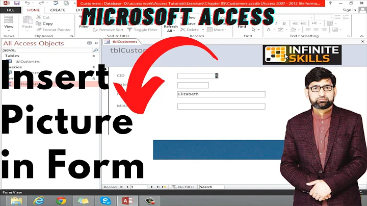 How to add images on MS Access form
