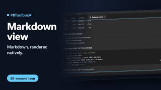 Markdown view for PowerBuilder – Markdown, rendered natively | PBToolboxAI