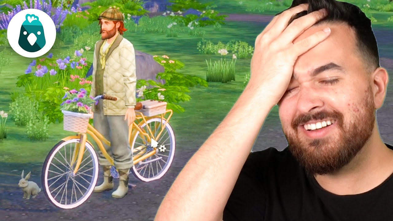 Who needs to ride a bike when you can walk it? The Sims 4 Cottage