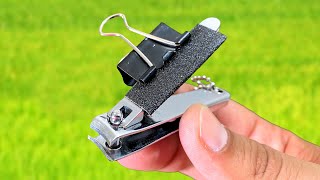 Easy Way To Sharpen A Nail Clipper With Sandpaper ! Razor Sharp