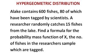 Hypergeometric Distribution #Concept#Problem-shortcut