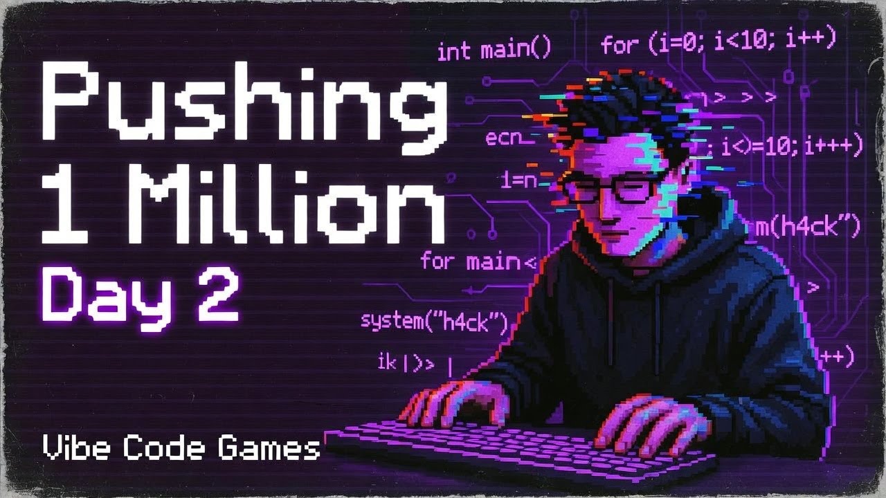 Pushing 1 Million Day 2 - Vibe Code Games