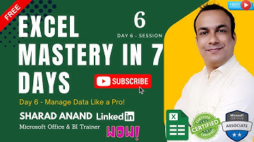 Advanced Data Management (Hindi) — Sort, Filter, Clean Data Like a Pro