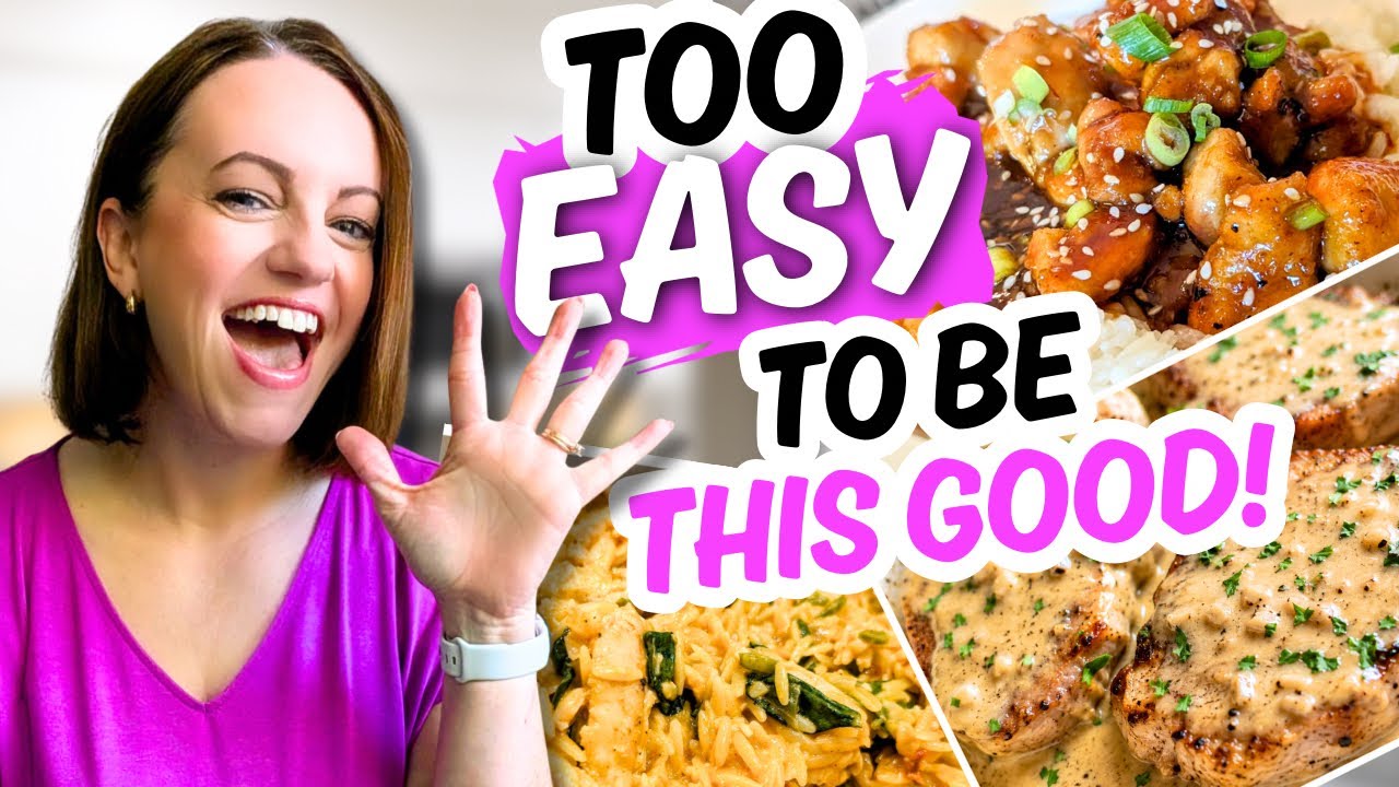 5 No-Stress Dinners That Are SO GOOD!!