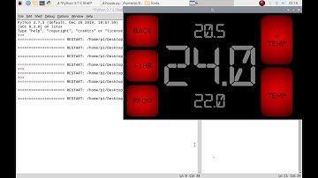 Heating & Security Control Part 9 - Raspberry Pi coding python tkinter gui for my heating menu
