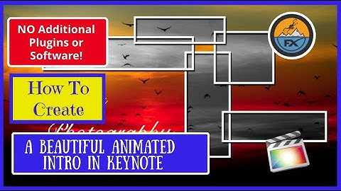 Apple Keynote Tutorial - Awesome Title effect - FCPX and iMovie - No plugins or additional software