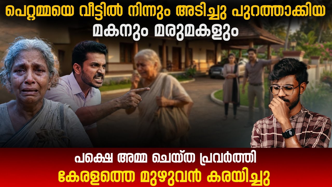 പെറ്റമ്മയെ വീട്ടിൽ നിന്നും അടിച്ചു പുറത്താക്കിയ മകനും മരുമകളും,പക്ഷെ അമ്മ ചെയ്ത പ്രവർത്തി...