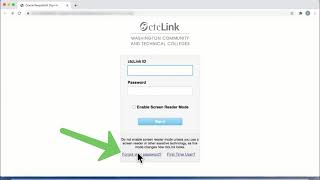ctcLink: Reset Your Password