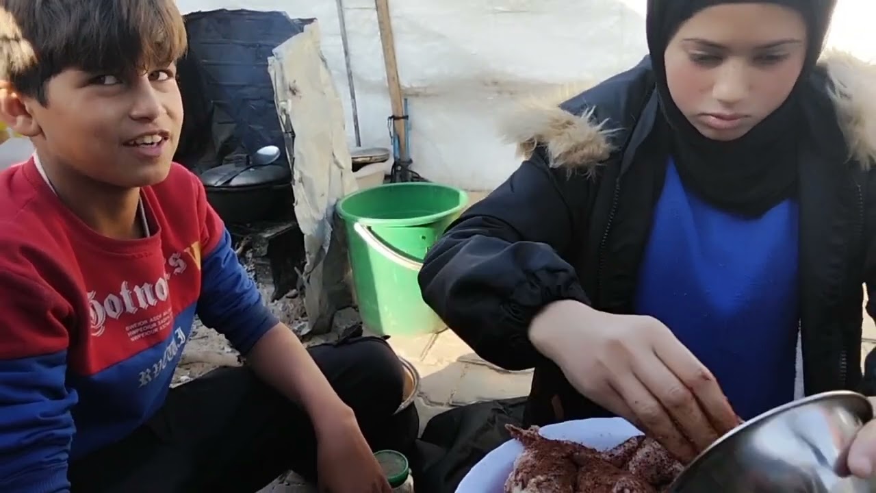 فطورنا اليوم بفرجه اطفالنا #شير#لايك#gaza