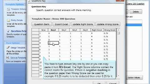 OMR Software - Adding Question Details in OMR Sheet using OMR Software