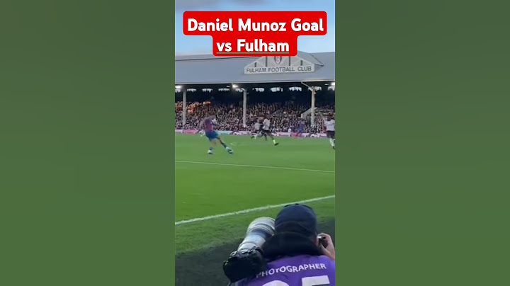 Daniel Munoz Goal vs Fulham | Fulham vs Crystal Palace #allgoals #danielmuñoz #football #fulhamfc