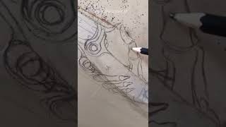 Painting my Car again #skeleton #cowboy #skullcowboy #art #artist #carpainting #painting #rifle #wi