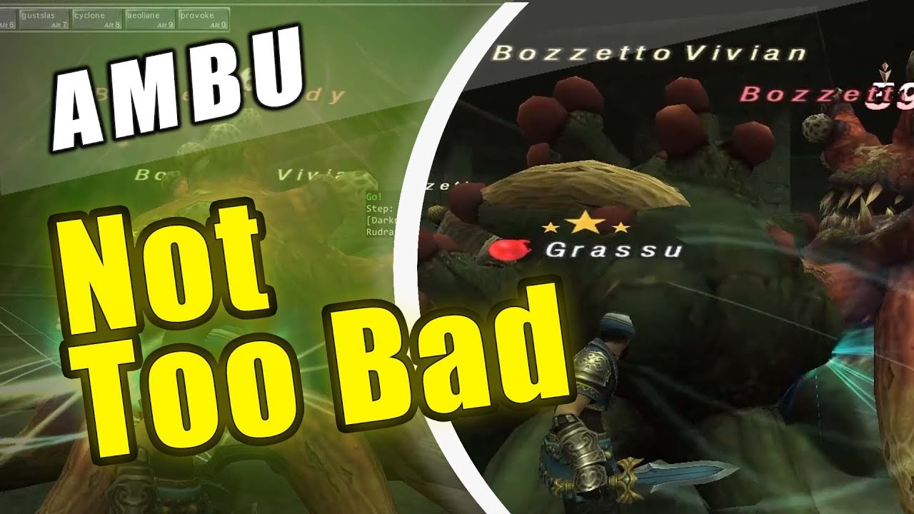 FFXI Ambuscade V2 Normal August 2022 Thief Warrior Solo with Trusts | Malboro