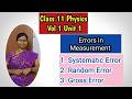 Errors in Measurement | Class 11 Physics Vol 1 Unit 1
