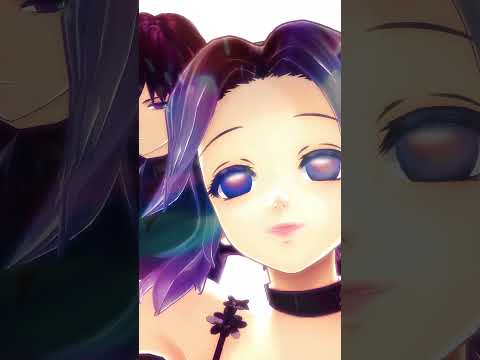 tomioka and shinobu wannabe dance cover #mmd #shorts #demonslayer #kimetsunoyaiba