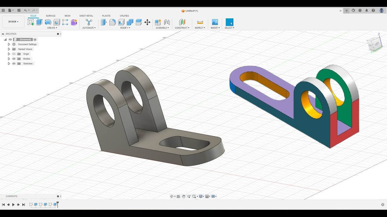 Learning Fusion 360 for beginners (3) - YouTube