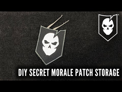 DIY Secret Morale Patch Storage