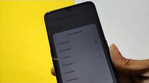 OPPO A15 Auto screen off problem, how to enable auto screen off setting