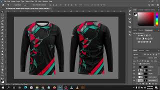 FULL SUBLIMATION LONGSLEEVE JERSEY MOCKUP-FREE DOWNLOAD PSD