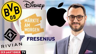 Märkte am Morgen: Fresenius, Borussia Dortmund, Schaeffler, Disney, Apple, Rivian, Reddit