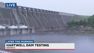 Lake Hartwell Dam testing day