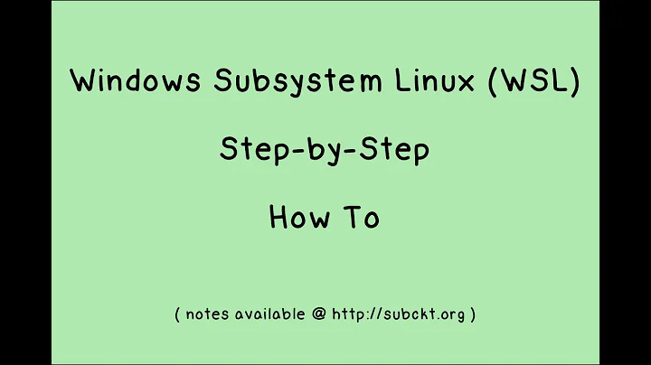 Step by Step Install Windows Subsystem for Linux (WSL)