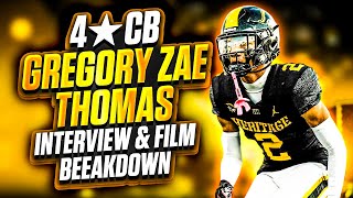 4⭐️CB Gregory Zae Thomas Interview & Film Breakdown