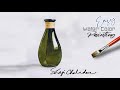 How to paint Glass Bottle | Watercolor | Sill life