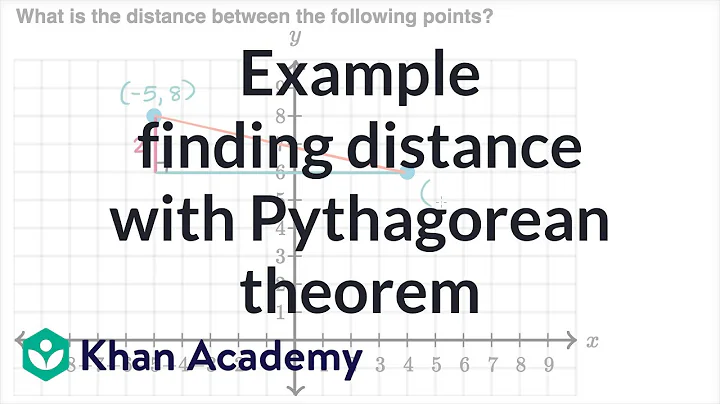 Example finding distance with Pythagorean theorem