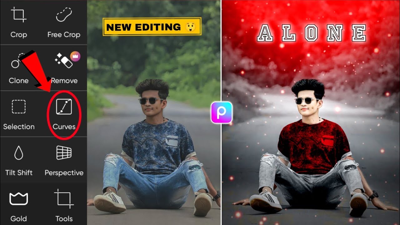 Alone Photo Editing PicsArt | PicsArt Se Photo Edit Kaise Karen | PicsArt New Photo Editing