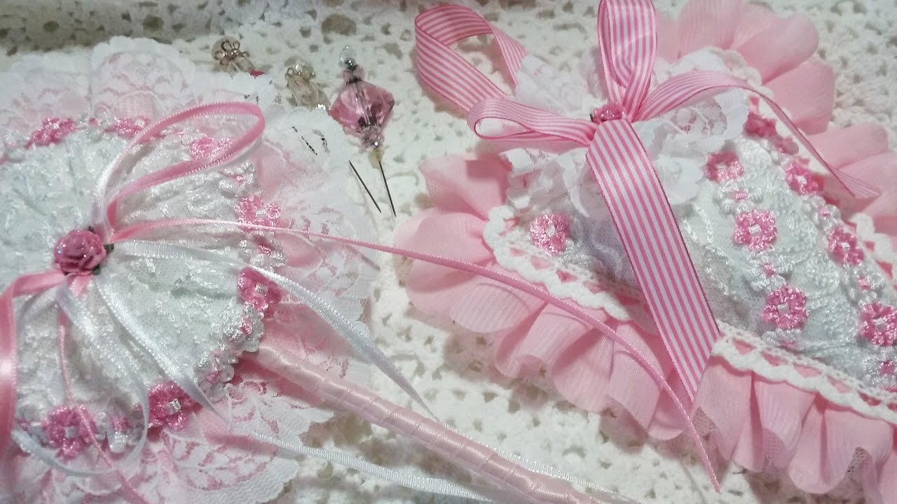 Powder Puff Wand /Pin Cushion Tutorial with Luscious Laces