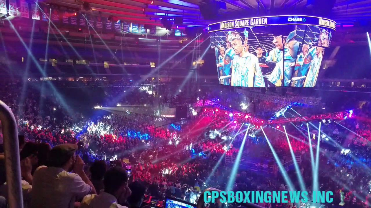 Vasiliy Lomachenko Entrance To The Msg Arena Youtube