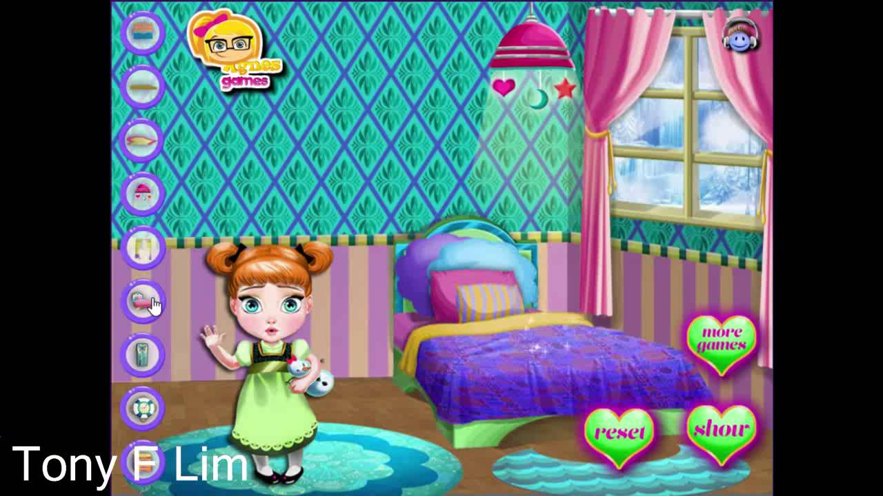BABY ANNA ROOM  DECORATION  Frozen  Games  for KIDS YouTube