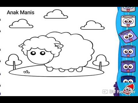 Belajar Mewarnai Gambar Kartun Domba  YouTube