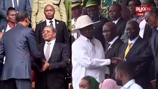 RAIS KAGAME NA MUSEVENI WALIVYOWASILI KATIKA MAADHIMISHO YA MIAKA 60 YA MAPINDUZI ZANZIBAR