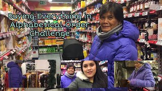 Buying Everything in Alphabetical Order Challenge with my Nanay!