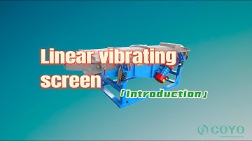 Linear vibrating screen